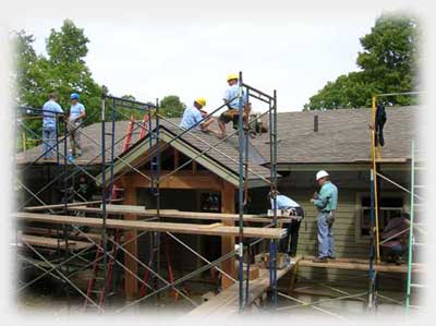 Framing a house