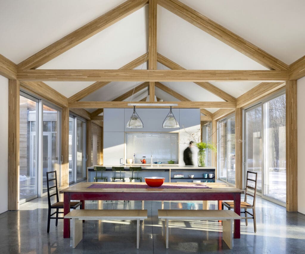 Modern timber frame kitchen