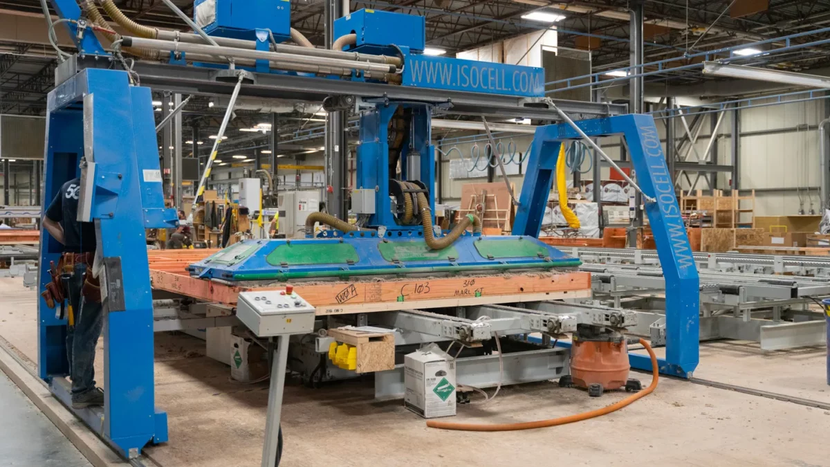 ISO Cell machine in Bensonwood's Walpole, New Hampshire facility