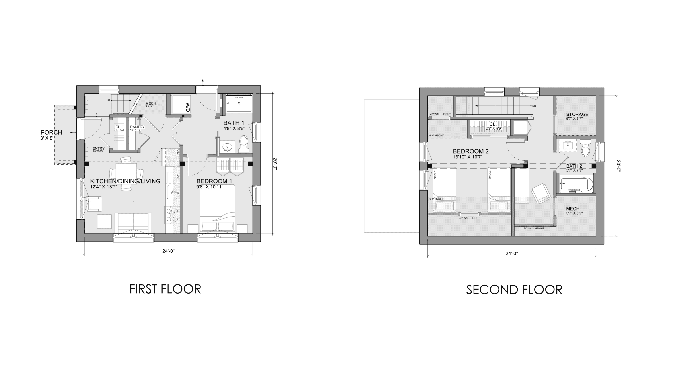Bensonwood and Unity Homes Nano Karna floor plan.