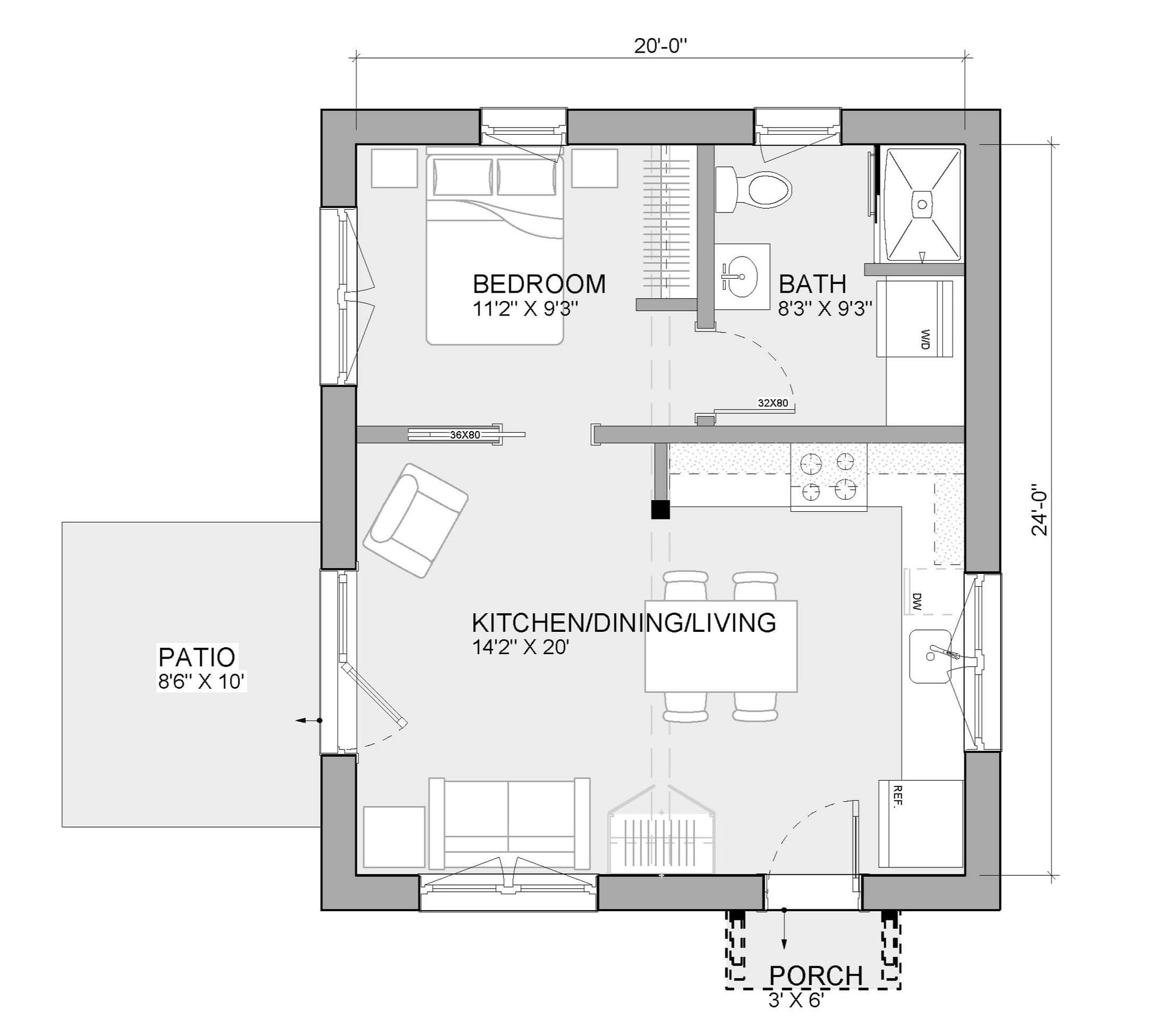 Unity Homes Nano Bas Floor Plan
