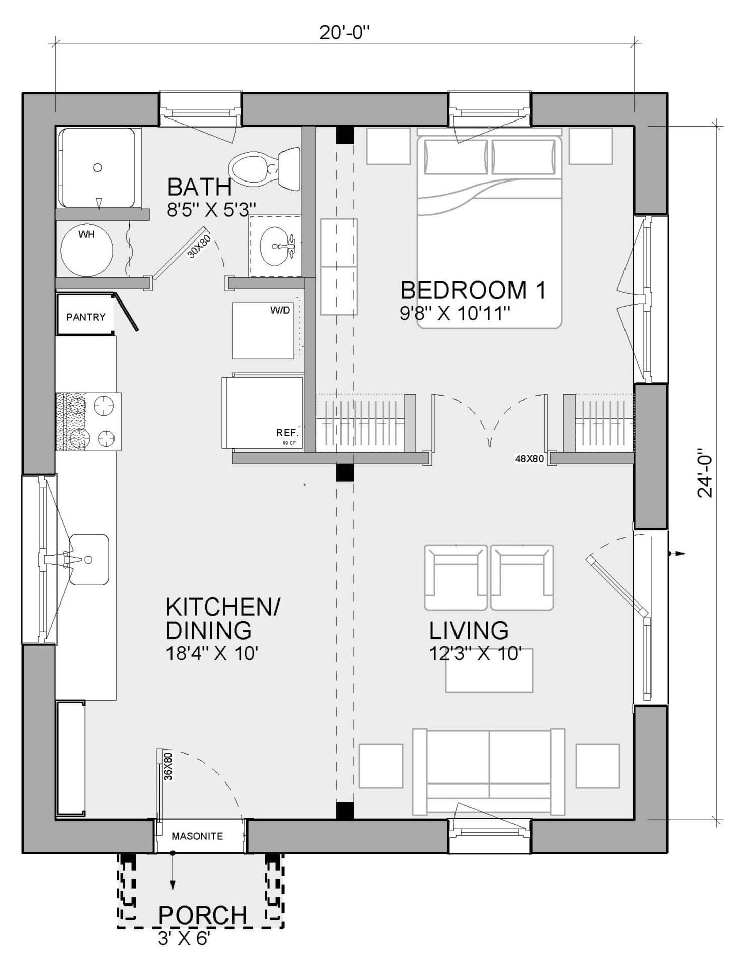 Unity Homes Nano Liten Floor Plan