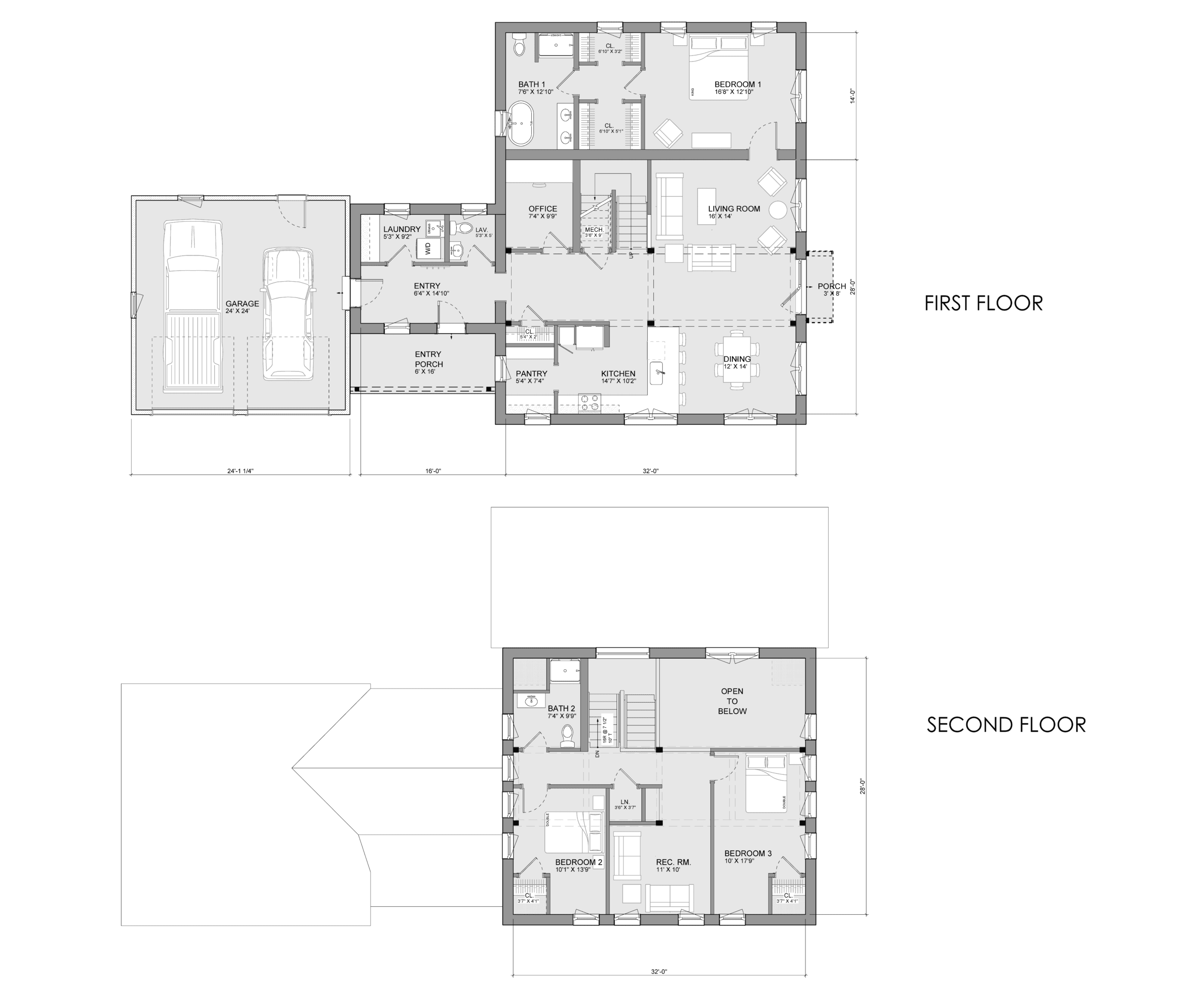Bensonwood and Unity Homes Tradd Dela floor plan.