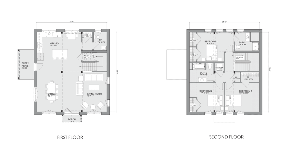 Bensonwood and Unity Homes Tradd Leka floor plan.