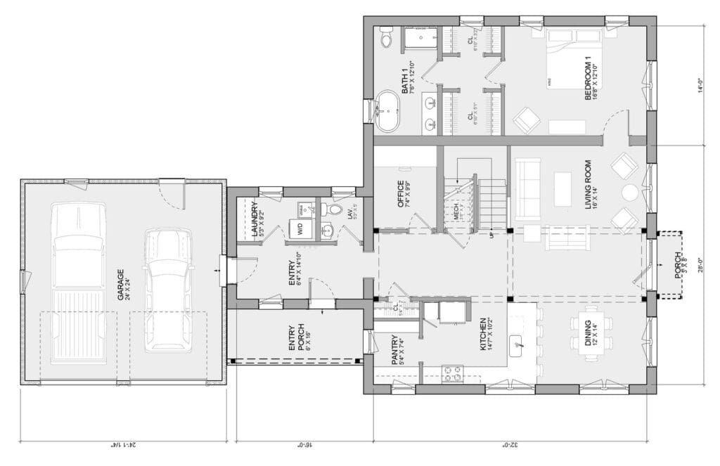 Unity Homes Tradd Dela Floor Plan
