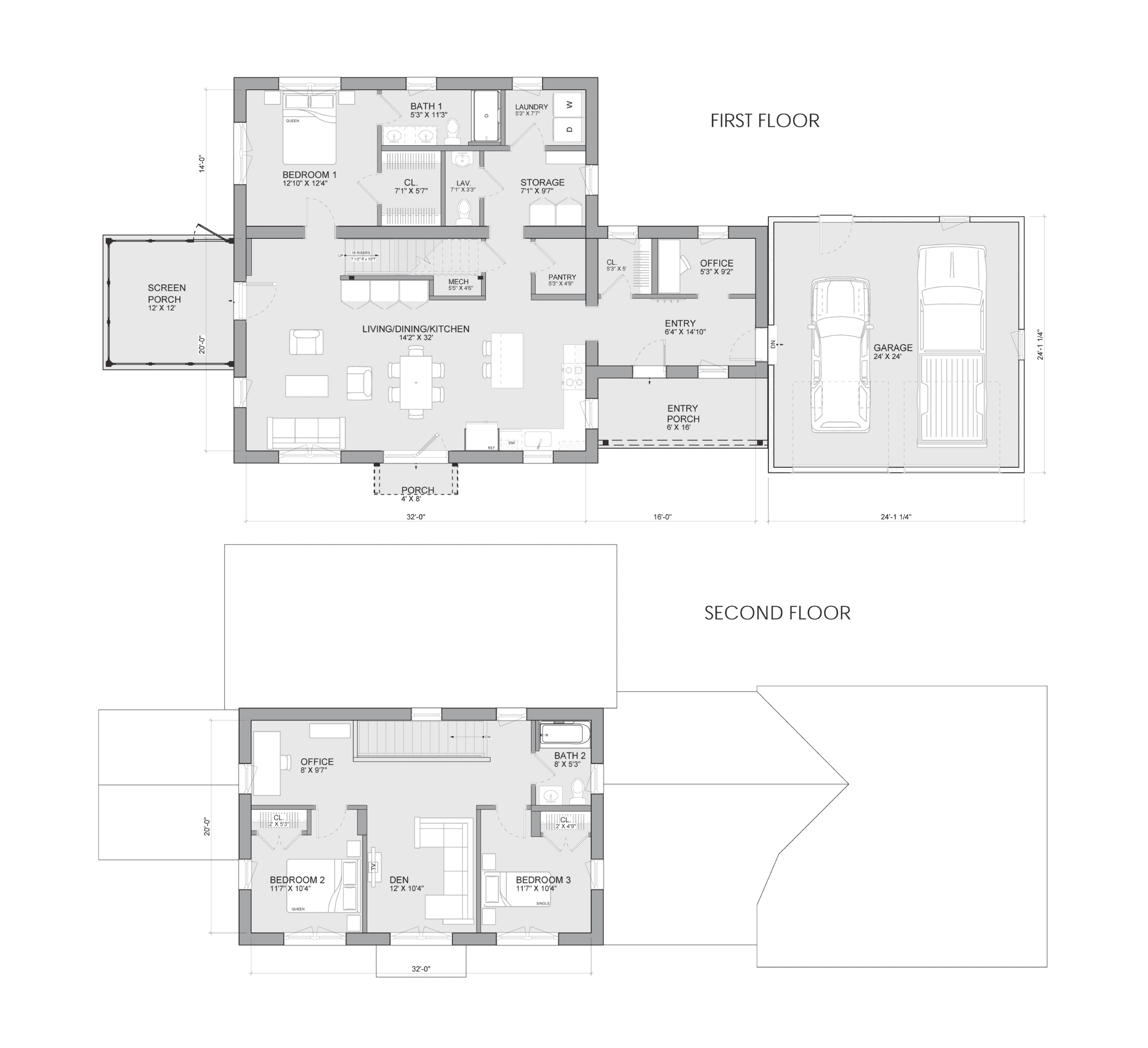 Bensonwood and Unity Homes Varm Torsby floor plans.
