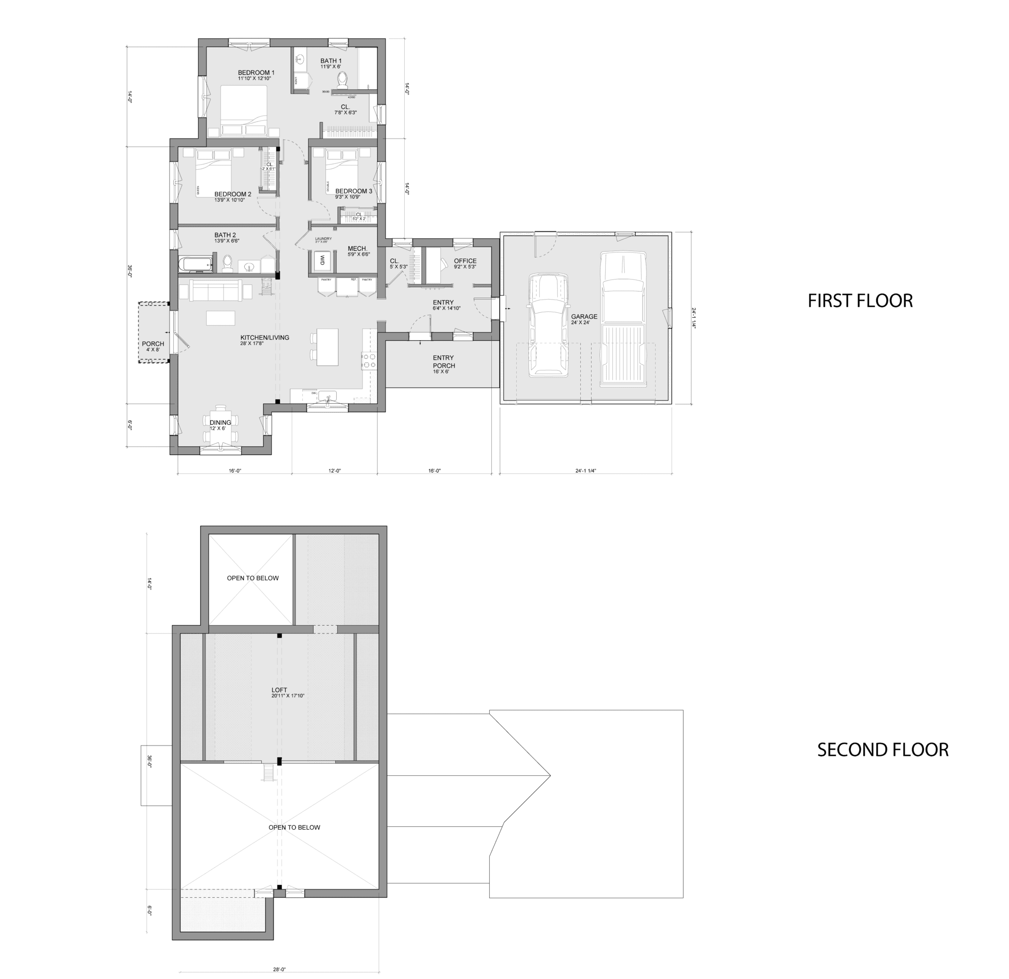 Bensonwood and Unity Homes Xyla Mys floor plans.