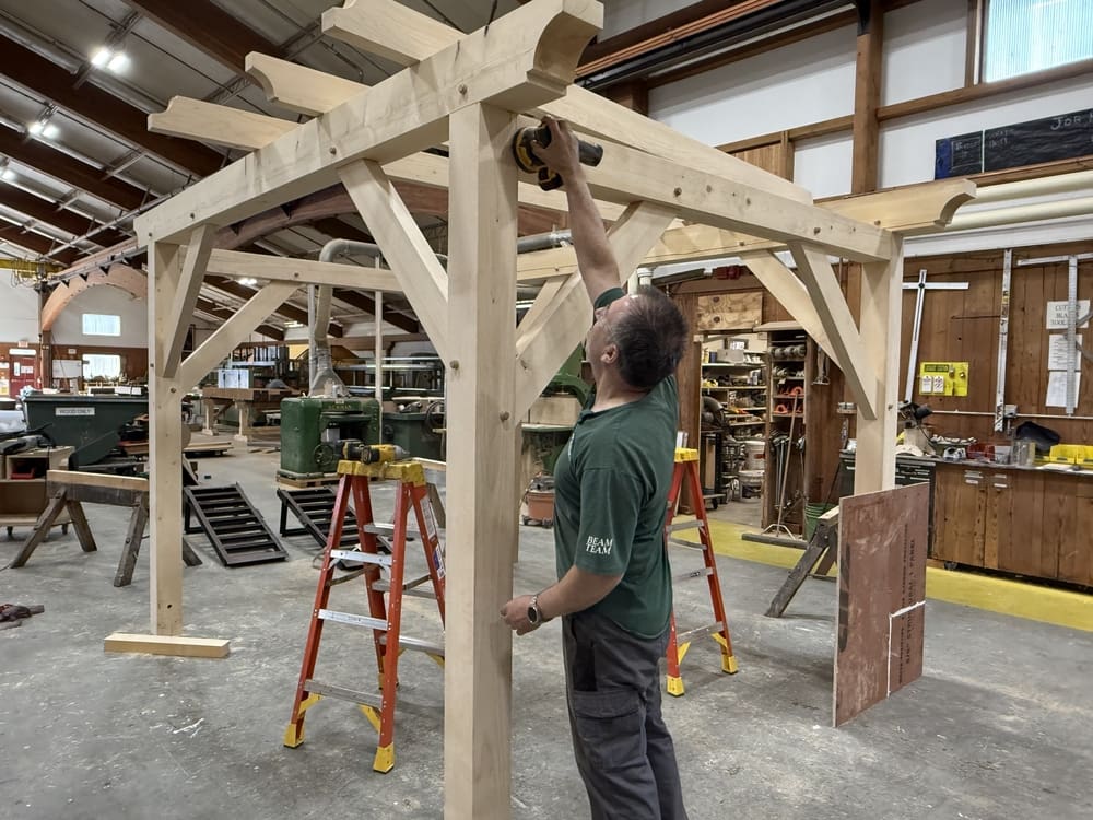 Pergola in the shop