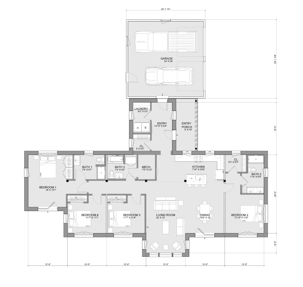 Bensonwood and Unity Homes Zum Sol Floor Plan