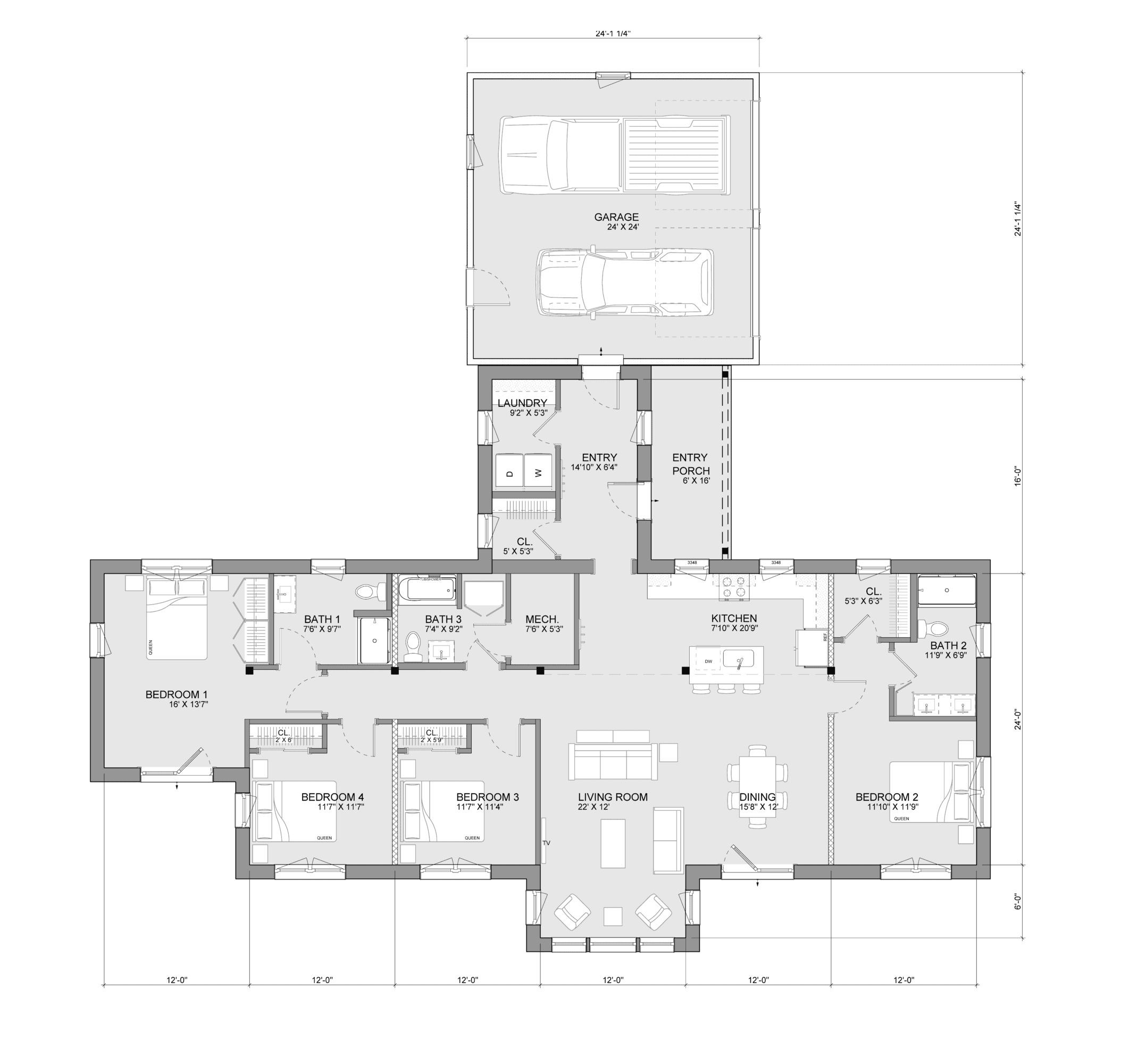 Bensonwood and Unity Homes Zum Sol Floor Plan