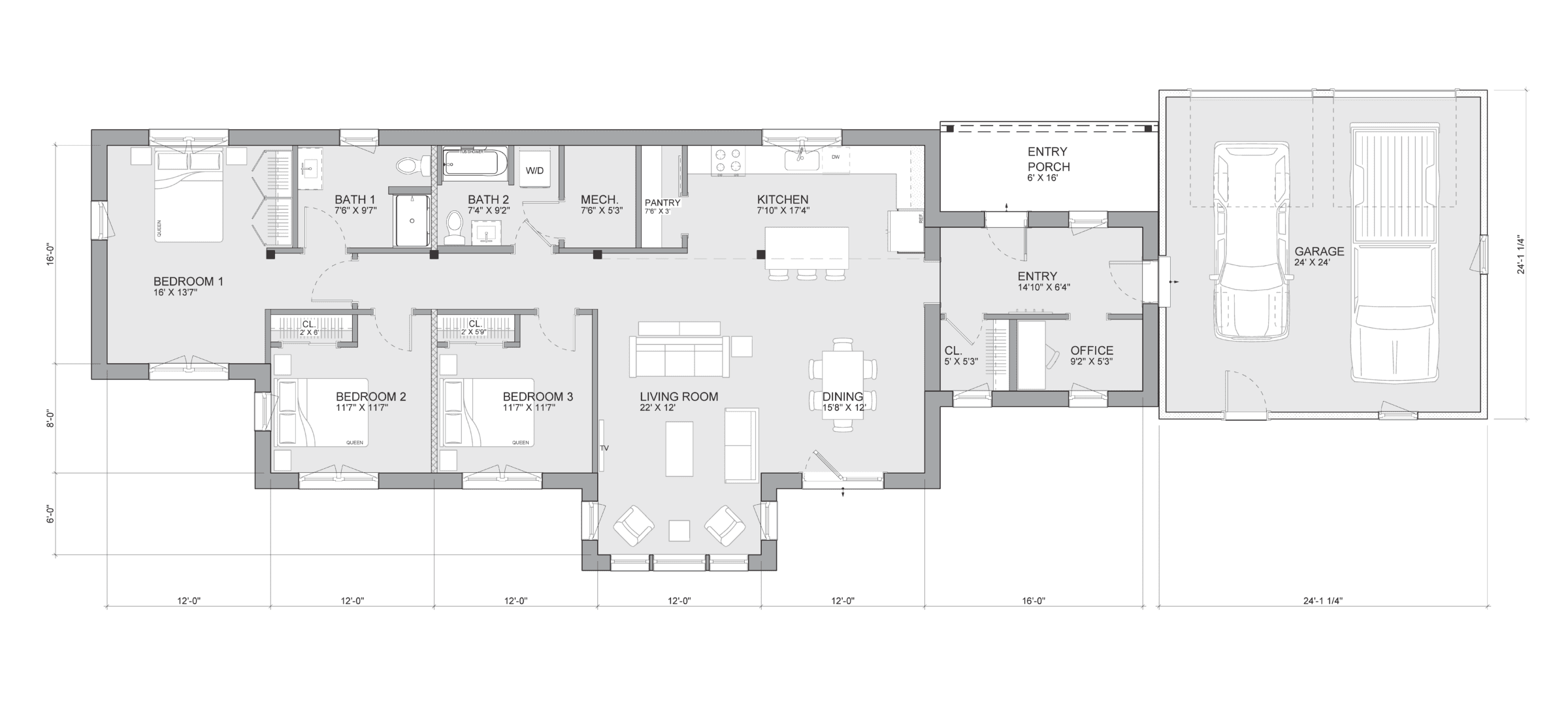 Bensonwood and Unity Homes Zum Vallmo floor plan.